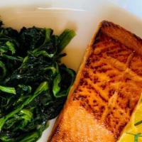 Grilled Salmon · choose a side