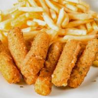 #25) Mozzarella Sticks With French Fries & Soda · 