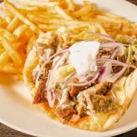 #15) Gyro With French Fries & Soda · 
