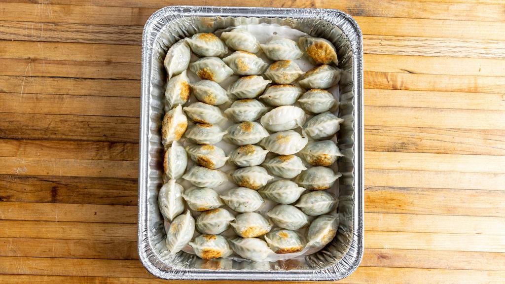 Chive, Pork, And Shrimp Dumplings · Gluten-free.Per piece. Crystal wrappers filled with chive, pork, and shrimp.