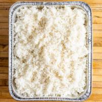 Steamed Jasmine Rice · Vegan. Per deep half pan.