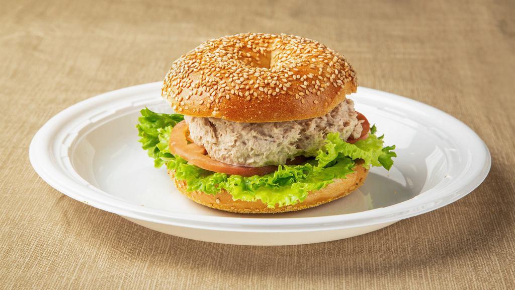 Tuna Salad Sandwich · Recommended. Available on a bagel, wrap, roll, croissant or bread.