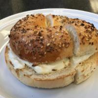 Cream Cheese And Jam Bagel · 