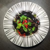 Woodear Mushroom Salad · Mild spicy, vegetarian.