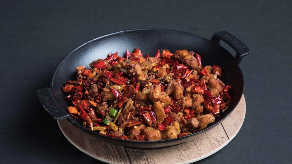 Sichuan Chili Fried  Boneless Chicken · Very Spicy.