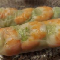 . Goi Cuon · Summer roll shrimp, vegetable with Rice paper or vegetarian summer roll. (2 Rolls).