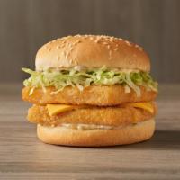 Deep Sea Double® · Double up on deep sea flavor. Two crispy fish filets topped with melted American cheese, ice...