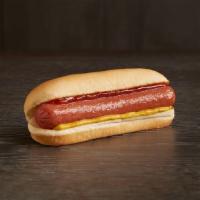 Grilled Hot Dog · Our grilled all-beef hot dog on a toasted bun.