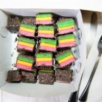 Italian Rainbow Layer Cookies (1 Pound) · Most popular. One pound of the traditional Italian rainbow layered cookies.