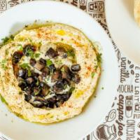 Hummus Mushroom · portobello mushrooms, served with two pitas