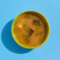 House Miso Soup · Miso soup with tofu, seaweed, scallion