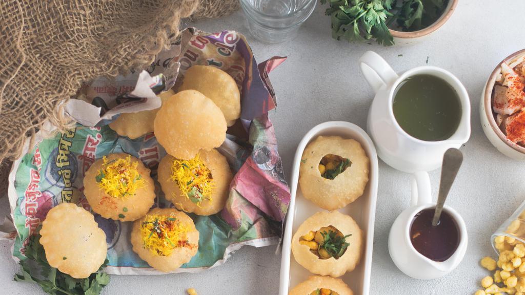 Gol Gappe · Vegan. A very famous street food also known as Pani Poori.