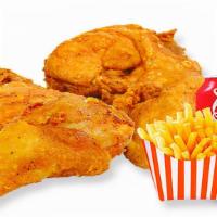 3 Pc Mix Chicken · WITH 1 SIDE AND CAN SODA