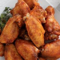 50 Party Wings · Hot wings w. celery and carrots