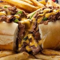 Philly Cheese Steak - Beef Combo · Fries and soda