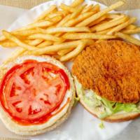 Spicy Chicken Sandwich Combo · Fries and soda