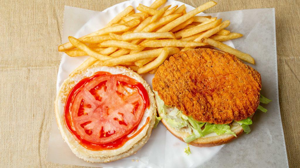 Spicy Chicken Sandwich Combo · Fries and soda