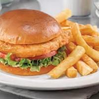 Spice Chicken Sandwich Deluxe Combo W/Cheese · Fries and soda,
Deluxe include lettuce and tomatoes,
Cheese