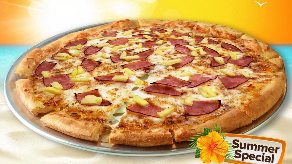 Sweet Chili Hawaiian Pizza · Add a little spice to your summer with the Sweet Chili Hawaiian Pizza. The combo of sweet chili sauce, ham, and pineapple brings all the flavors of summer.