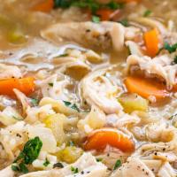 Homemade Chicken & Rice Soup · 