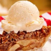 Warm Apple Crisp · Our delicious crispy apple pie served with Chantilly vanilla cream. Top it with ice cream fo...