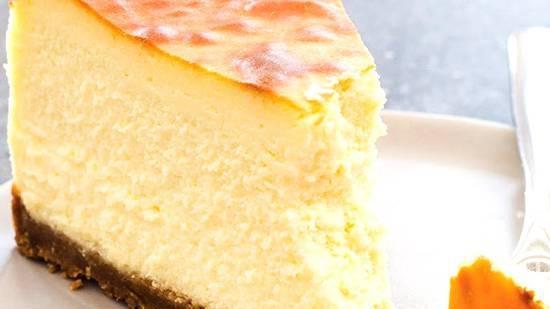 Classic New York Cheese Cake · Tall and creamy New York cheesecake. Served with vanilla bean whipped cream. Top it with ice cream is for an additional charge.