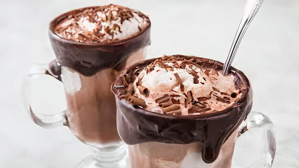Hot Chocolate Float · Served With A Scoop Of Vanilla Ice Cream.