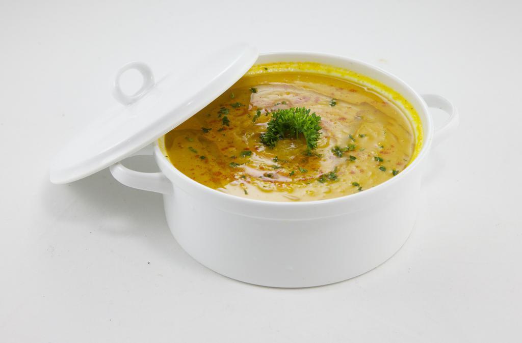 Red Lentil Soup (Lunch) · Traditional Persian lentil soup.
