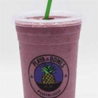 Acai Energy Smoothie 16Oz · Acai, strawberry, banana, apple juice, and coconut milk.