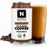 Nitro Cold Brew · Nitrogen infused cold brew coffee
