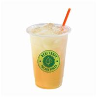 Peach Green Tea · Available in Hot or Cold options