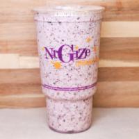 Blueberry Pineapple Smoothie · Made with our signature smoothie mix.