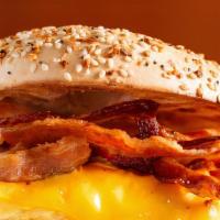 The Bacon, Egg, And Cheese Sandwich · Fresh eggs, bacon, and creamy cheese stuffed in between sandwich bread of your choice