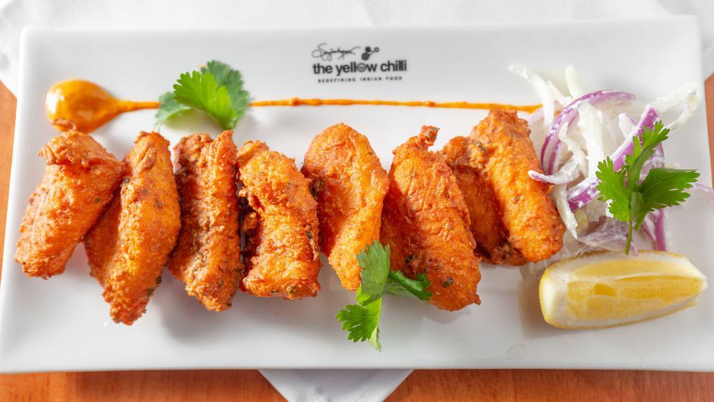 Amritsari Machchi · Crisp batter-fried fish - a special from Amritsar, North India|