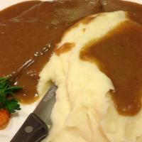 Mashed Potatoes · Add cheese, gravy, bacon, or chili for an additional charge.