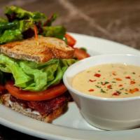 Lunch Special B.L.T. Sandwich · One-Half of a B.L.T. Sandwich, a Cup of Our Soup and a Mixed Green Salad