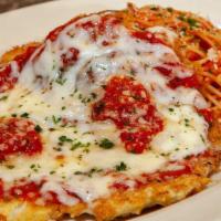 Lunch Special Chicken Parmesan · Chicken Breast Coated with Parmesan Bread Crumbs and Covered with Tomato Sauce and Mozzarell...