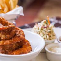 Jumbo Fried Shrimp · Served with Peanut Cole Slaw and French Fries