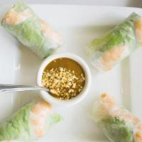 Summer Rolls (Fresh Rolls) · Fresh lettuce, noodles, bean sprouts, cucumber, carrot and shrimp rolled in rice paper. Serv...