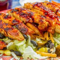 Santa Fe Salad · Lettuce, black beans, corn, cheese, tomato, toasted cumin, jalapeno and ranch dressing.