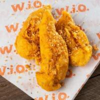 Tenders (3) · Hand-battered chicken tenders, made fresh and tossed in any of our 24 flavors. Served with o...