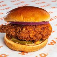 Dirty Bird · Crispy buttermilk chicken tossed in our Dirty Rub & topped with pickles, red onion & chipotl...