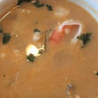 Tom Kha · Soup with lemongrass, mushroom and coconut milk choice of chicken, shrimp or vegetables
