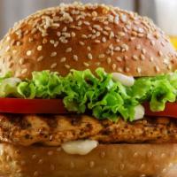 Chicken Cutlet With Chipotle Sauce Hot Grilled Hero · Golden, fried chicken cutlet with melted Muenster cheese, fresh lettuce and tomatoes, creamy...