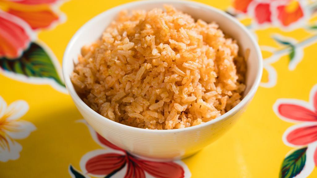 Arroz Mexicano · Tomato seasoned rice.