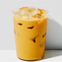 Iced Chai · Our house-made chai balanced with your choice of milk.  It's lightly spiced, subtly sweet an...