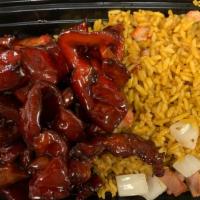 Boneless Spare Ribs Lunch Special · Served with pork fried rice and choice of soda, wonton soup or egg drop soup.
