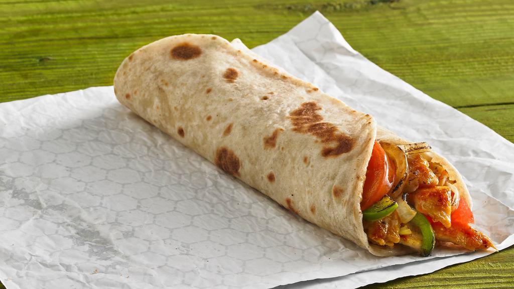 Chicken Fajita Taco · Grilled chicken breast fajitas with bell peppers, onions and tomatoes.