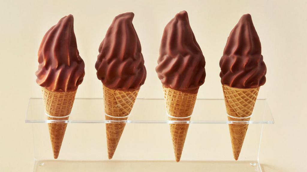 Brown Bonnet® (4 -Pack) · Soft ice cream dipped in Brown Bonnet®, and served on a sugar cone.