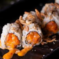 Crunchy Spicy Yellowtail Roll · Crushed onion.